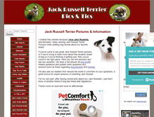 Tablet Screenshot of jack-russell-terrier-pictures.com
